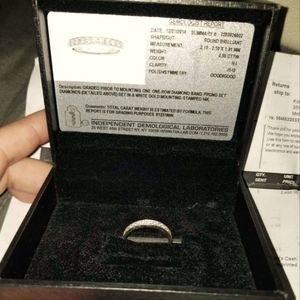 14kt Wedding Band Diamon ring